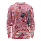 NAIDOC Week Aussie Indigenous Long Sleeve Shirt Aboriginal Galah Bird Contemporary Art