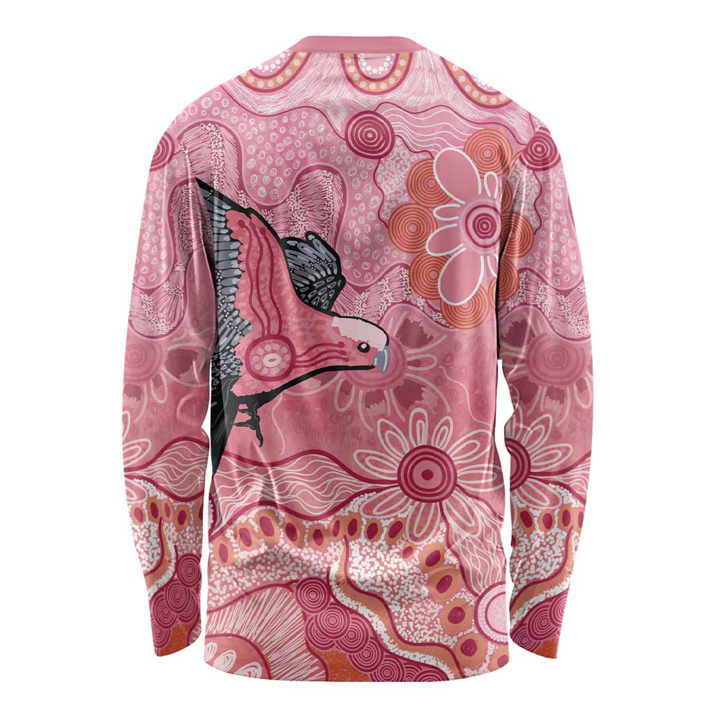 NAIDOC Week Aussie Indigenous Long Sleeve Shirt Aboriginal Galah Bird Contemporary Art