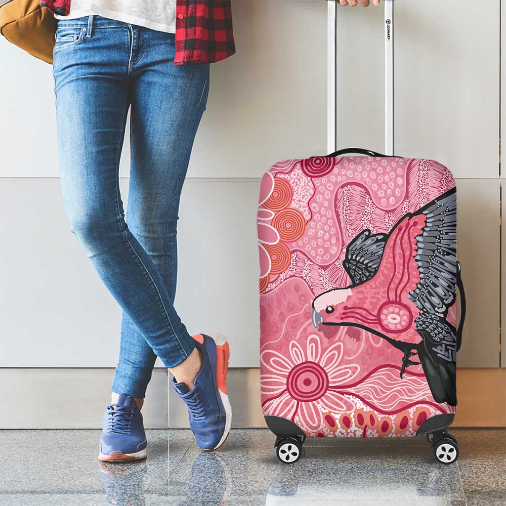 NAIDOC Week Aussie Indigenous Luggage Cover Aboriginal Galah Bird Contemporary Art