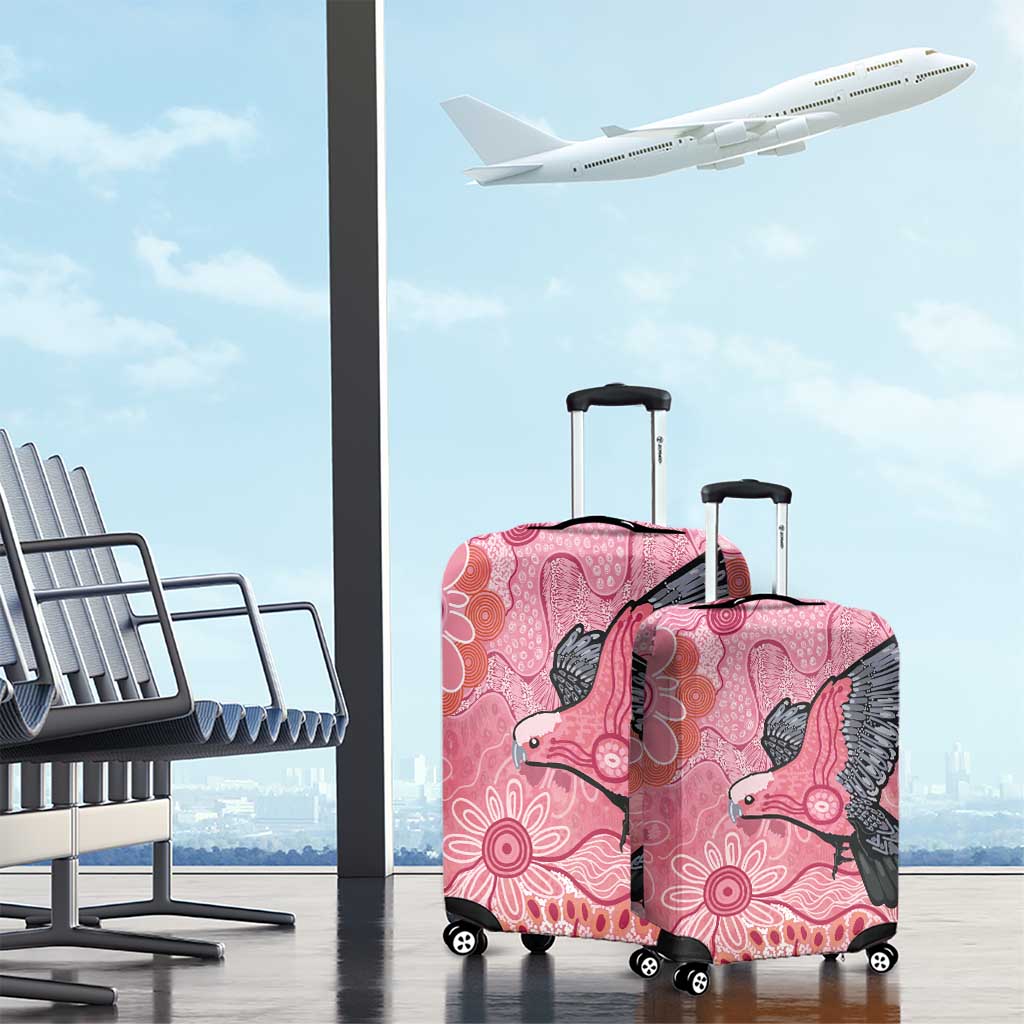 NAIDOC Week Aussie Indigenous Luggage Cover Aboriginal Galah Bird Contemporary Art