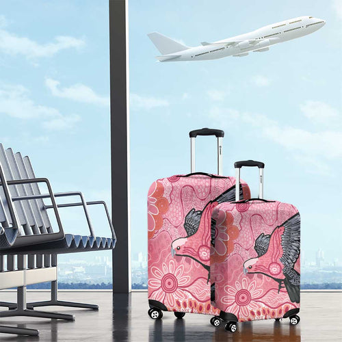 NAIDOC Week Aussie Indigenous Luggage Cover Aboriginal Galah Bird Contemporary Art