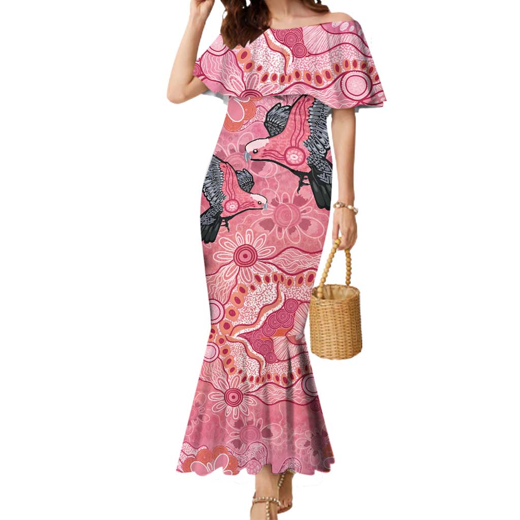 NAIDOC Week Aussie Indigenous Mermaid Dress Aboriginal Galah Bird Contemporary Art