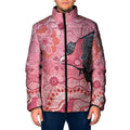 NAIDOC Week Aussie Indigenous Padded Jacket Aboriginal Galah Bird Contemporary Art