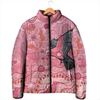 NAIDOC Week Aussie Indigenous Padded Jacket Aboriginal Galah Bird Contemporary Art