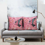 NAIDOC Week Aussie Indigenous Pillow Cover Aboriginal Galah Bird Contemporary Art