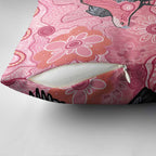 NAIDOC Week Aussie Indigenous Pillow Cover Aboriginal Galah Bird Contemporary Art