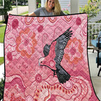 NAIDOC Week Aussie Indigenous Quilt Aboriginal Galah Bird Contemporary Art