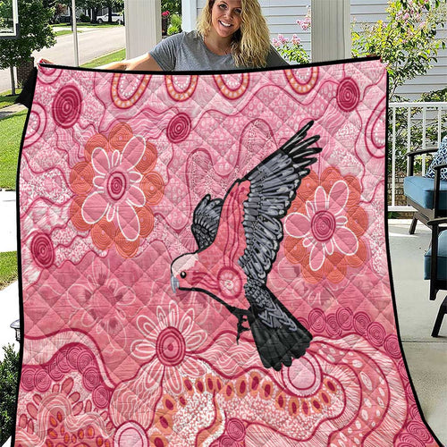 NAIDOC Week Aussie Indigenous Quilt Aboriginal Galah Bird Contemporary Art