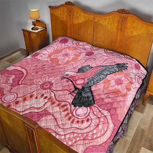 NAIDOC Week Aussie Indigenous Quilt Aboriginal Galah Bird Contemporary Art