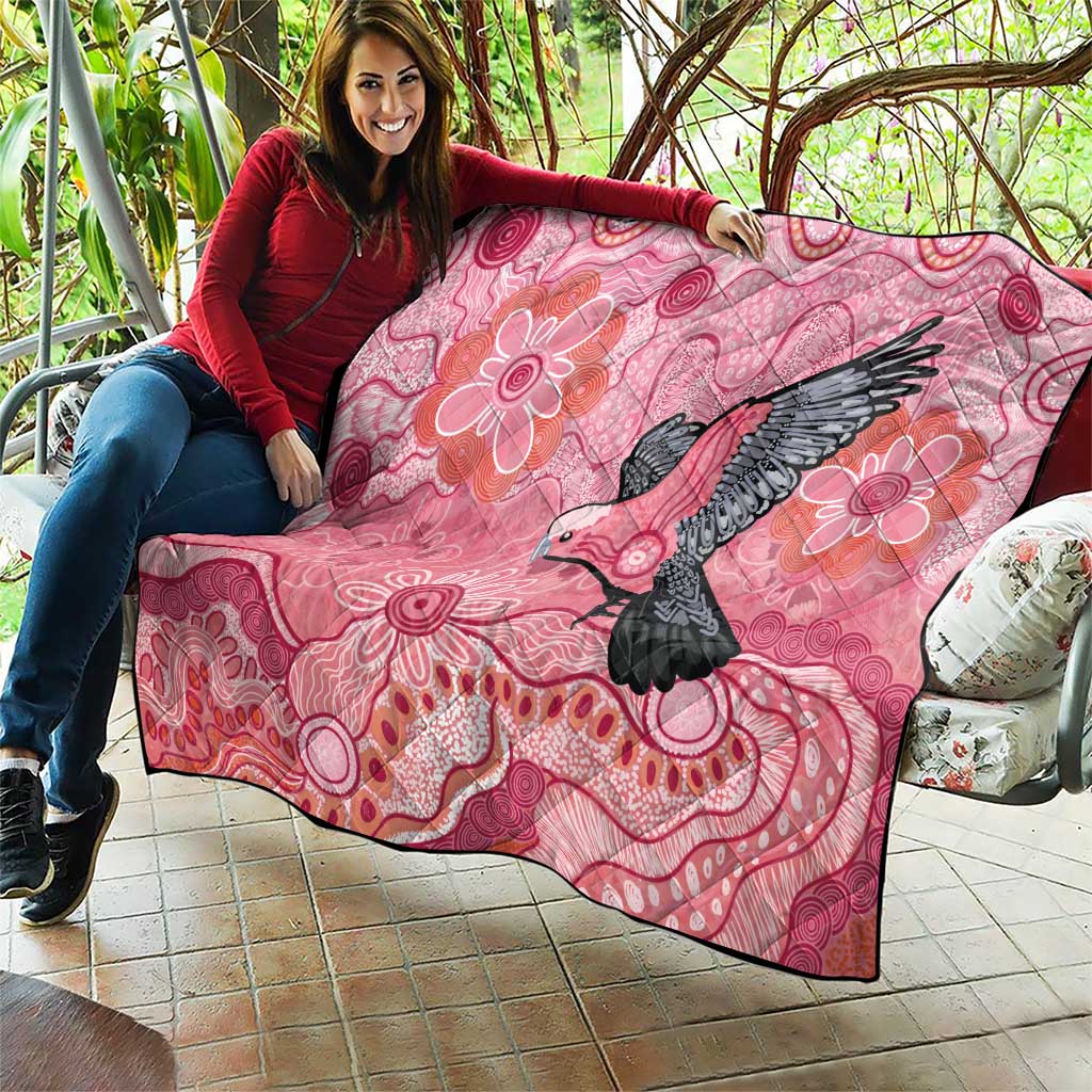 NAIDOC Week Aussie Indigenous Quilt Aboriginal Galah Bird Contemporary Art