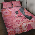 NAIDOC Week Aussie Indigenous Quilt Bed Set Aboriginal Galah Bird Contemporary Art