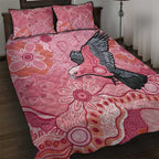 NAIDOC Week Aussie Indigenous Quilt Bed Set Aboriginal Galah Bird Contemporary Art