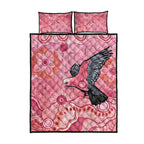 NAIDOC Week Aussie Indigenous Quilt Bed Set Aboriginal Galah Bird Contemporary Art