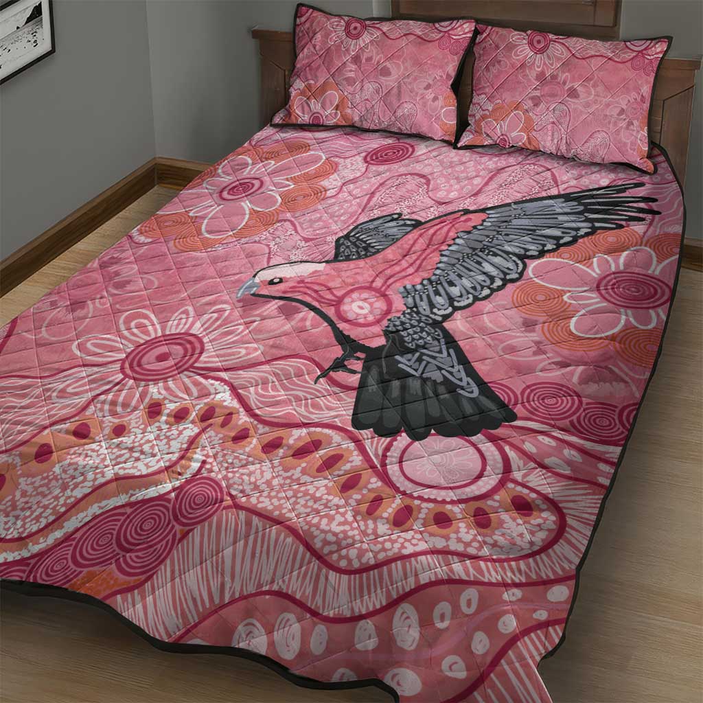 NAIDOC Week Aussie Indigenous Quilt Bed Set Aboriginal Galah Bird Contemporary Art