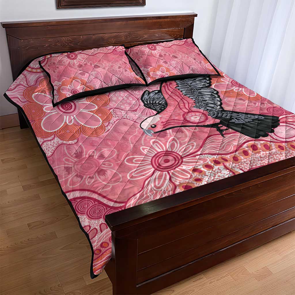NAIDOC Week Aussie Indigenous Quilt Bed Set Aboriginal Galah Bird Contemporary Art
