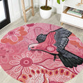 NAIDOC Week Aussie Indigenous Round Carpet Aboriginal Galah Bird Contemporary Art