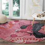 NAIDOC Week Aussie Indigenous Round Carpet Aboriginal Galah Bird Contemporary Art