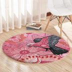 NAIDOC Week Aussie Indigenous Round Carpet Aboriginal Galah Bird Contemporary Art