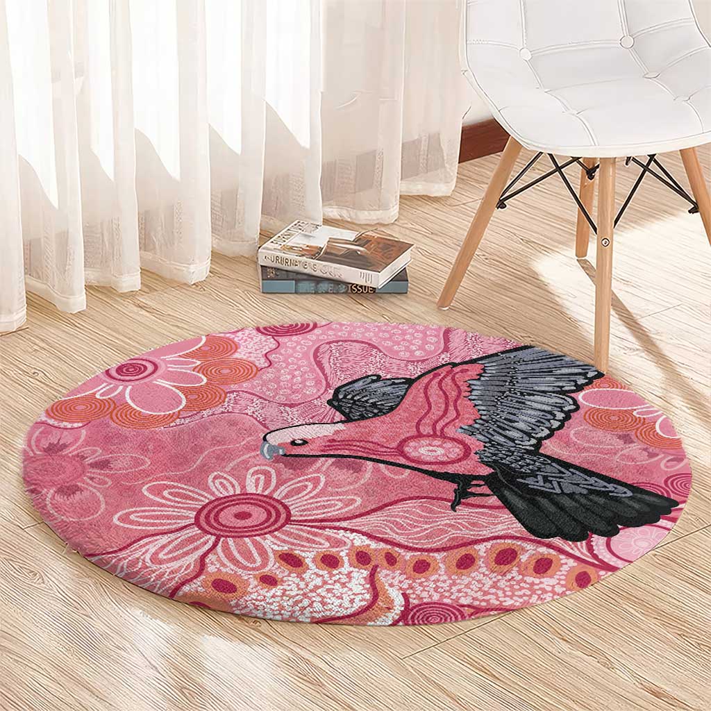 NAIDOC Week Aussie Indigenous Round Carpet Aboriginal Galah Bird Contemporary Art
