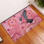 NAIDOC Week Aussie Indigenous Rubber Doormat Aboriginal Galah Bird Contemporary Art