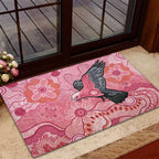NAIDOC Week Aussie Indigenous Rubber Doormat Aboriginal Galah Bird Contemporary Art