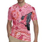 NAIDOC Week Aussie Indigenous Rugby Jersey Aboriginal Galah Bird Contemporary Art