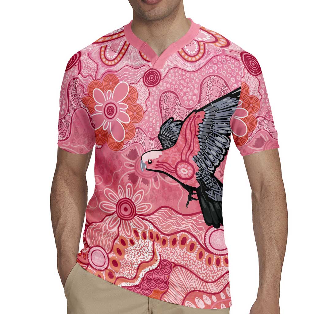 NAIDOC Week Aussie Indigenous Rugby Jersey Aboriginal Galah Bird Contemporary Art