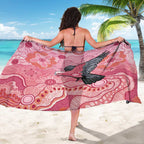 NAIDOC Week Aussie Indigenous Sarong Aboriginal Galah Bird Contemporary Art