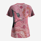NAIDOC Week Aussie Indigenous Scrub Top Aboriginal Galah Bird Contemporary Art