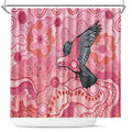 NAIDOC Week Aussie Indigenous Shower Curtain Aboriginal Galah Bird Contemporary Art