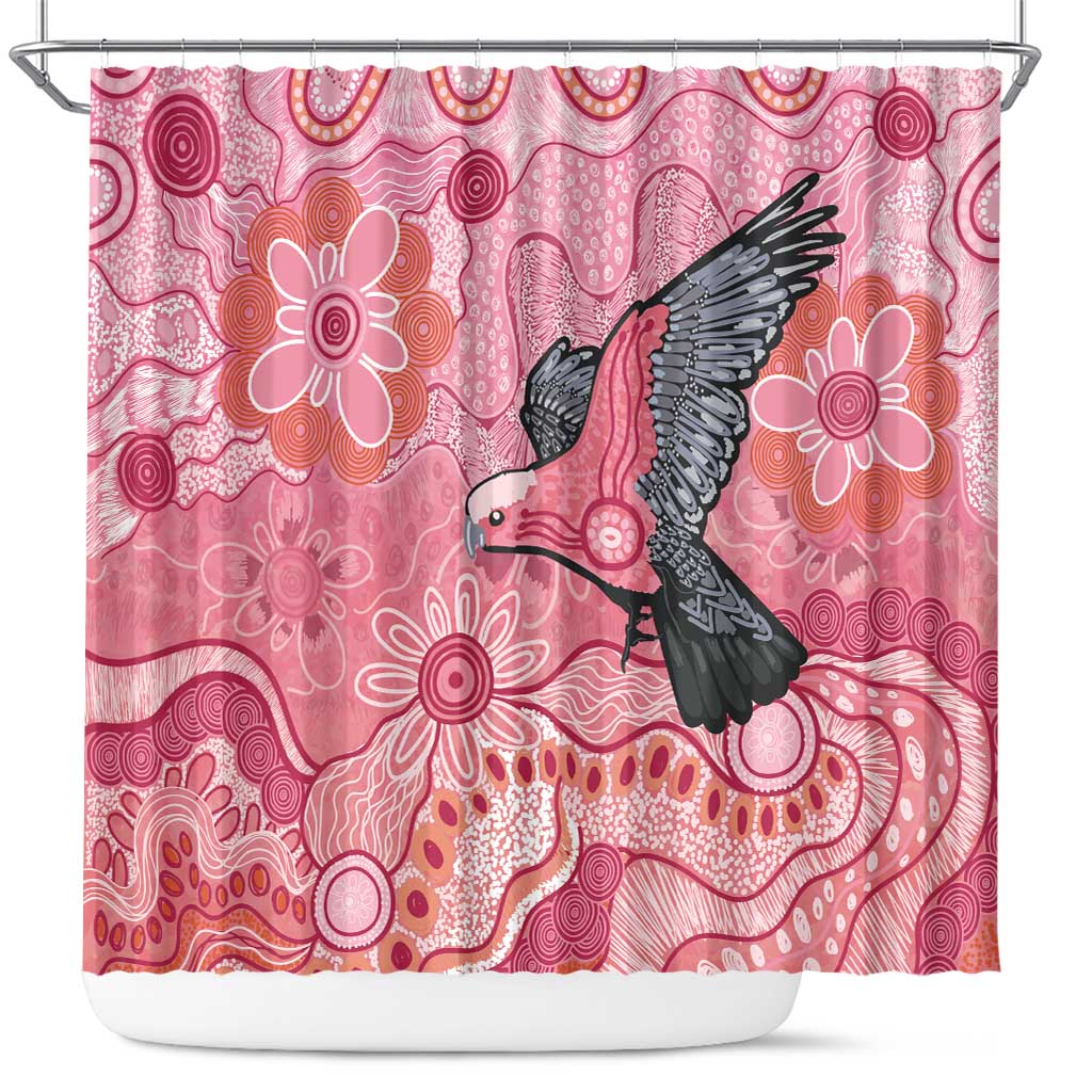 NAIDOC Week Aussie Indigenous Shower Curtain Aboriginal Galah Bird Contemporary Art