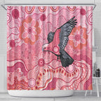 NAIDOC Week Aussie Indigenous Shower Curtain Aboriginal Galah Bird Contemporary Art