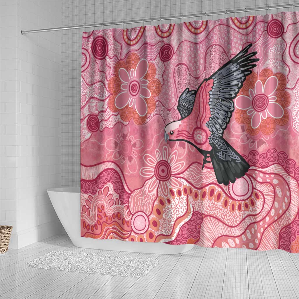 NAIDOC Week Aussie Indigenous Shower Curtain Aboriginal Galah Bird Contemporary Art