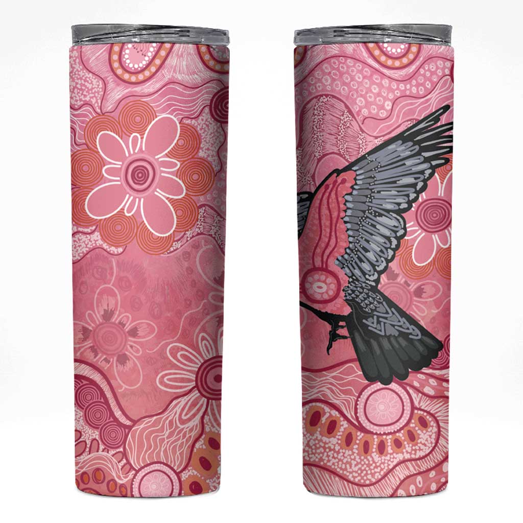 NAIDOC Week Aussie Indigenous Skinny Tumbler Aboriginal Galah Bird Contemporary Art