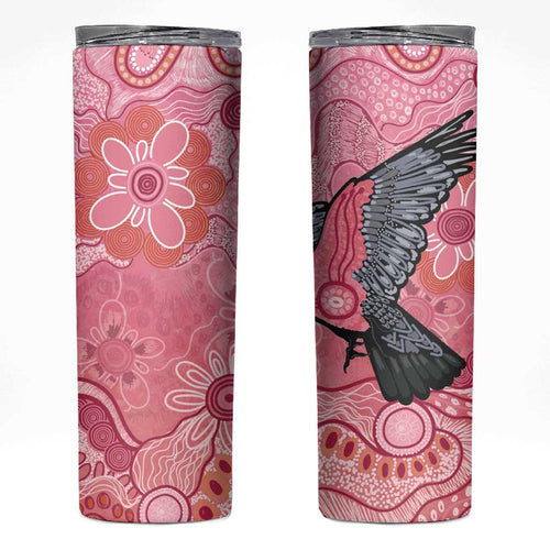 NAIDOC Week Aussie Indigenous Skinny Tumbler Aboriginal Galah Bird Contemporary Art