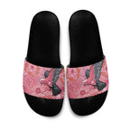 NAIDOC Week Aussie Indigenous Slide Sandals Aboriginal Galah Bird Contemporary Art