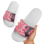 NAIDOC Week Aussie Indigenous Slide Sandals Aboriginal Galah Bird Contemporary Art