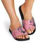 NAIDOC Week Aussie Indigenous Slide Sandals Aboriginal Galah Bird Contemporary Art