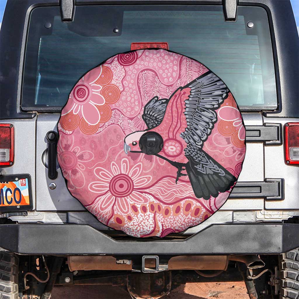 NAIDOC Week Aussie Indigenous Spare Tire Cover Aboriginal Galah Bird Contemporary Art