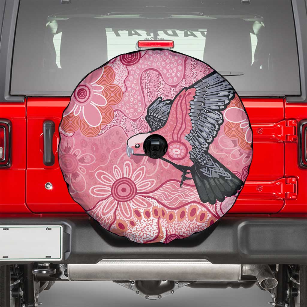 NAIDOC Week Aussie Indigenous Spare Tire Cover Aboriginal Galah Bird Contemporary Art