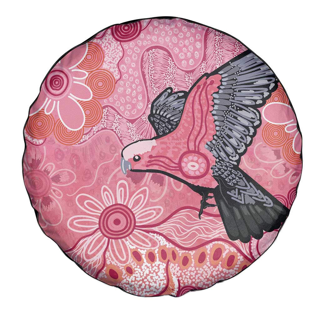 NAIDOC Week Aussie Indigenous Spare Tire Cover Aboriginal Galah Bird Contemporary Art