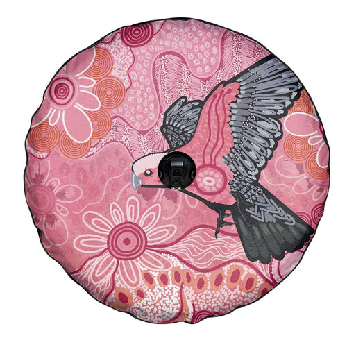 NAIDOC Week Aussie Indigenous Spare Tire Cover Aboriginal Galah Bird Contemporary Art