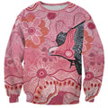 NAIDOC Week Aussie Indigenous Sweatshirt Aboriginal Galah Bird Contemporary Art