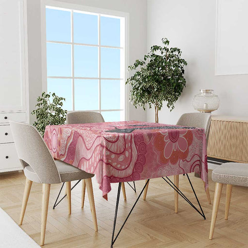 NAIDOC Week Aussie Indigenous Tablecloth Aboriginal Galah Bird Contemporary Art