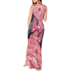 NAIDOC Week Aussie Indigenous Tank Maxi Dress Aboriginal Galah Bird Contemporary Art