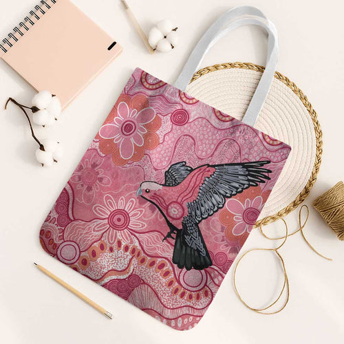 NAIDOC Week Aussie Indigenous Tote Bag Aboriginal Galah Bird Contemporary Art
