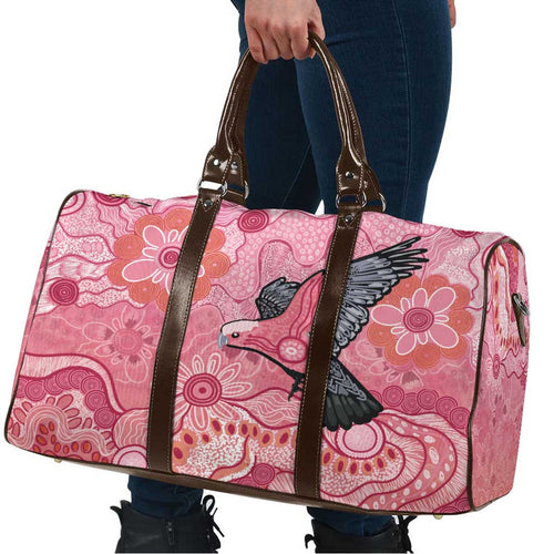 NAIDOC Week Aussie Indigenous Travel Bag Aboriginal Galah Bird Contemporary Art