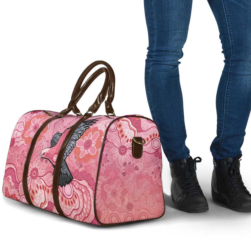 NAIDOC Week Aussie Indigenous Travel Bag Aboriginal Galah Bird Contemporary Art