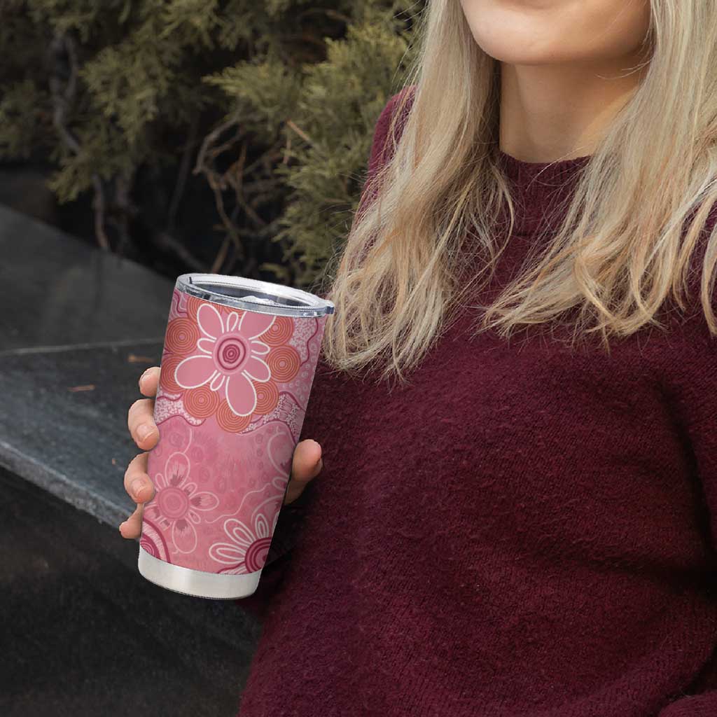 NAIDOC Week Aussie Indigenous Tumbler Cup Aboriginal Galah Bird Contemporary Art