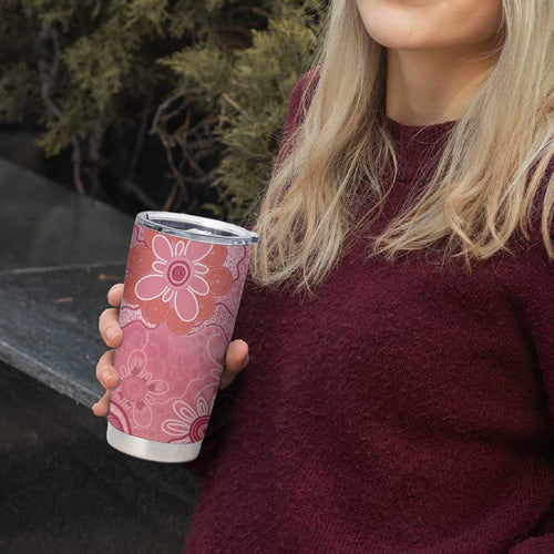 NAIDOC Week Aussie Indigenous Tumbler Cup Aboriginal Galah Bird Contemporary Art